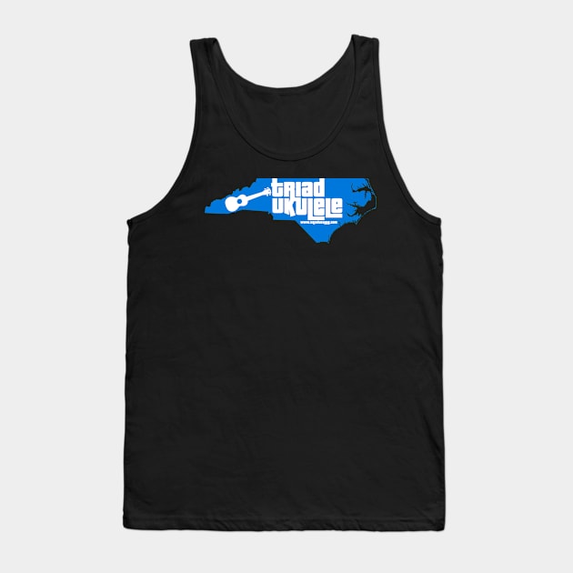 Triad Ukulele State Outline Tank Top by Sara Howard